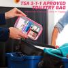 AURUZA Clear Makeup Bag,Portable Travel Toiletry Bags with Zipper, TSA Approved Clear Organizer Bags, PVC Cosmetic Pouch for Airport Airline Compliant view 4