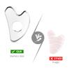 BTYMS Gua Sha Facial Tools Stainless Steel, Heart Shaped Guasha Tool with Hole Metal Face Sculpting Tool Skin Care Massage Scraper view 3
