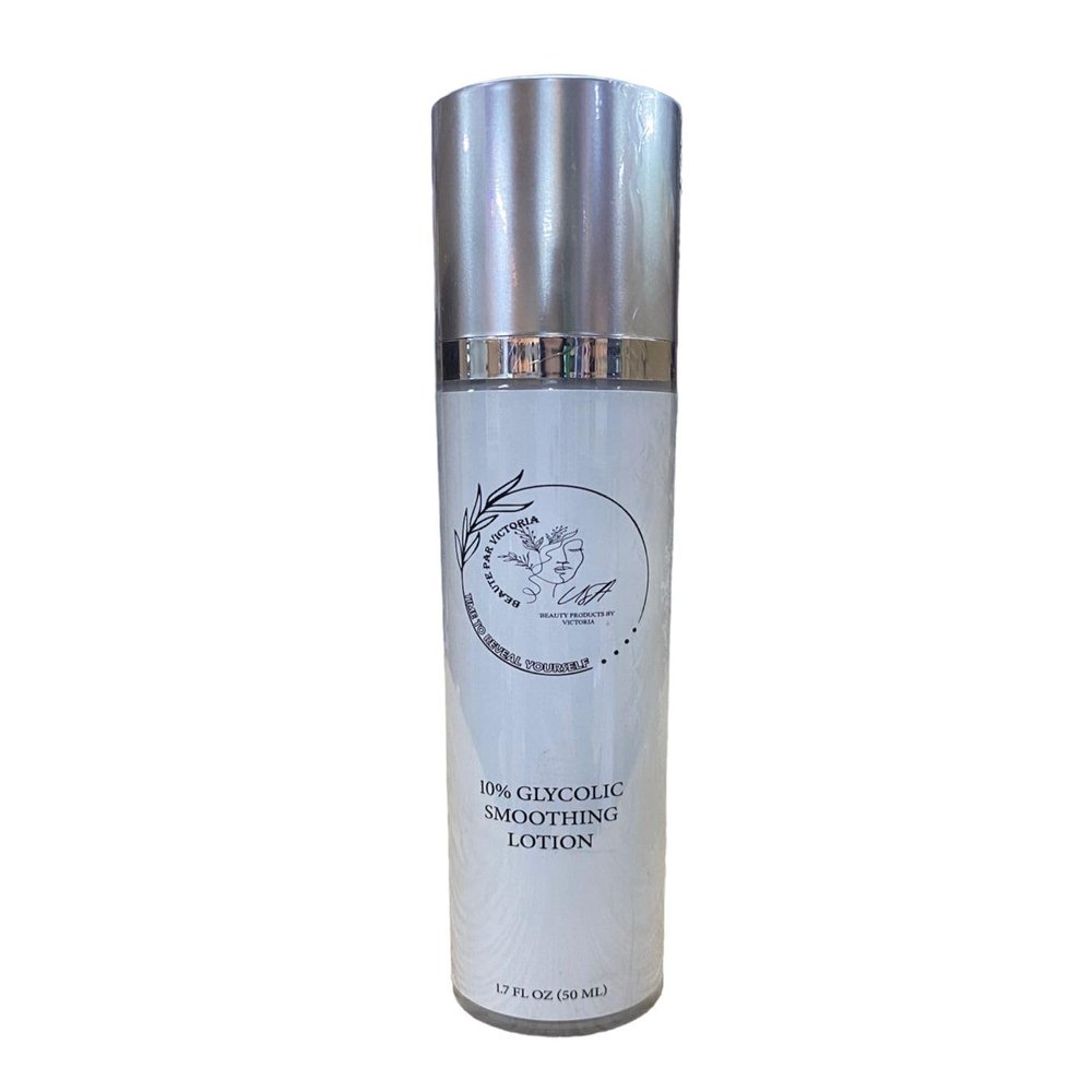 10% Glycolic Smoothing Lotion 1.7 Fl Oz (50 ml) - Signature Scents by Beaute Par Victoria, White