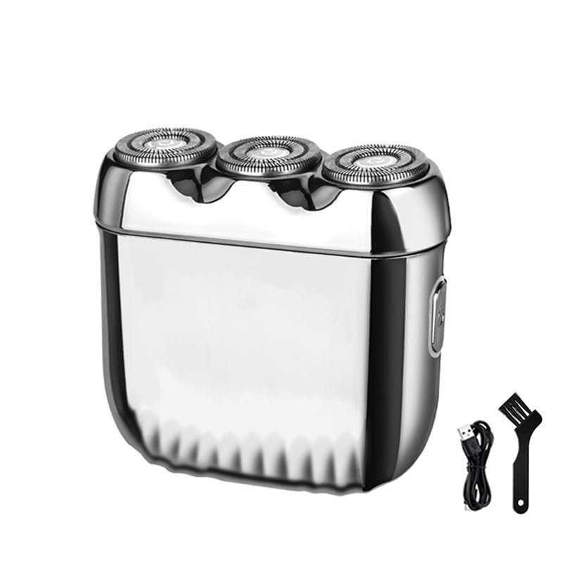 EKHOU Men's Shaver, Mini Electric Shaver for Men Portable Rechargeable Beard Razor IPX7 Waterproof Cordless Trimmer Knive Face Beard Razor