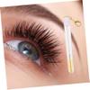 HAKIDZEL Stylish Eyelash Brush Tube Keychain 4pcs Yellow Makeup Brush Sets for Travel view 3
