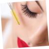 HAKIDZEL Stylish Eyelash Brush Tube Keychain 4pcs Yellow Makeup Brush Sets for Travel view 4