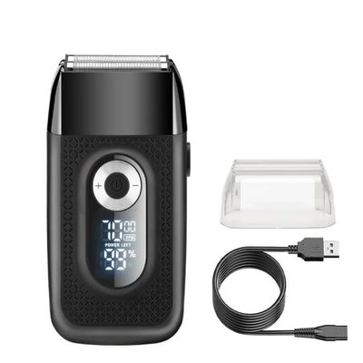 EKHOU Men's Shaver, LCD Electric Mini Beard Shavers for Men's Face Cleaning and Straight Razor Bald Head Hair Trimmers Repair Sideburns Pocket Razor