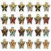 3 Set of 8 24 Count JCGY Mini Hair Claws Butterfly Metal Claw Clips Gold Tone Women Girls U86425-2434-8-3 view 1