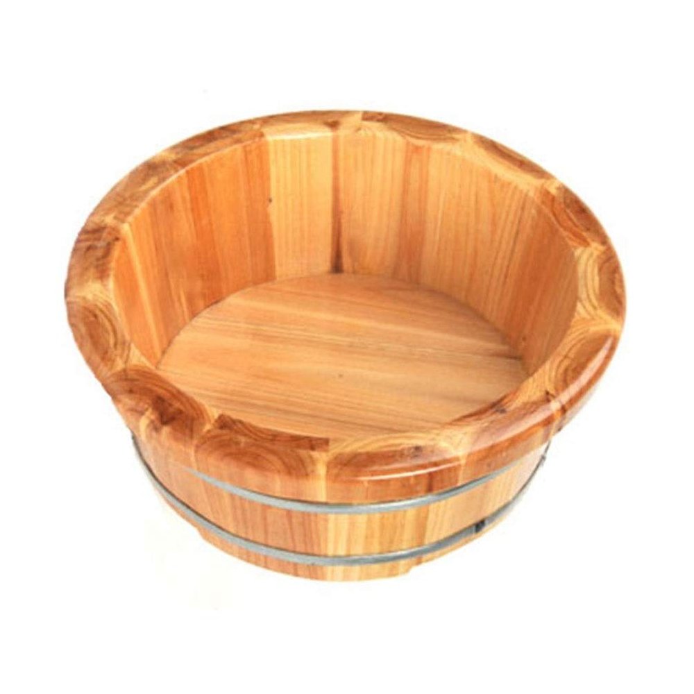 BABYCE Foot Bath Soak Foot Soaking Tub,Foot Wash Basin for Foot Bath,Foot Spa Bucket,Natural Fir Wood Foot Soaking Barrel Bucket Foot Spa Household Wash Ba