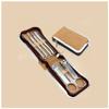 AMONG Manicure Kit Stainless Steel Nail Clipper Set Nail Clippers Care Tool for Man and Woman 7 Pieces Brown Nail Clippers Kit view 1