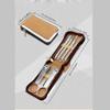 AMONG Manicure Kit Stainless Steel Nail Clipper Set Nail Clippers Care Tool for Man and Woman 7 Pieces Brown Nail Clippers Kit view 2