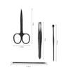 AMONG Manicure Kit Personal Care Tools Nail Clippers Home Use Pedicure Manicure Set 12 Piece Set Black Nail Clippers Kit view 2