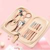 AMONG Manicure Kit Travel Manicure Sett 9-Piece Personal Care Portable Nail Set with Built-in Nail File for Men and Women Home Nail Clippers and Tweezers Set Nail Clippers Kit view 4