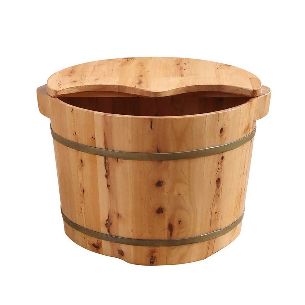 BABYCE Foot Bath Soak Foot Spa for Adults,Foot Basin for Foot Bath,Soak,or DetoxLarge Foot Soak Tub,Foot Soak Bucket Made of Solid Wood Foot Spa Household Wash Ba