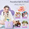 YOOLIFE Makeup Travel Bag Makeup Pouch - Initial Travel Makeup Bag Cosmetic Bag Birthday Gift Wedding Gifts Cute Bridesmaid Gifts Friend Birthday Gifts for Women Her Gifts for Teenage Girls W view 3