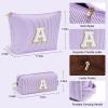 YOOLIFE Makeup Travel Bag Makeup Pouch - Initial Travel Makeup Bag Cosmetic Bag Birthday Gift Wedding Gifts Cute Bridesmaid Gifts Friend Birthday Gifts for Women Her Gifts for Teenage Girls W view 4
