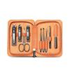 AMONG Manicure Kit Stainless Steel Nail Clippers Set Personal Care Tools Exfoliating 9-Piece Orange Man and Woman Nail Clippers Kit view 1
