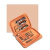 AMONG Manicure Kit Stainless Steel Nail Clippers Set Personal Care Tools Exfoliating 9-Piece Orange Man and Woman Nail Clippers Kit view 2
