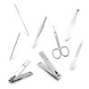 AMONG Manicure Kit Nail Clipper Set Black Stainless Steel Nail Manicure Tools Home Beauty Nail Set Travel Portable Gift Box Nail Set 8 Pieces Nail Clippers Kit (Color : C) view 3
