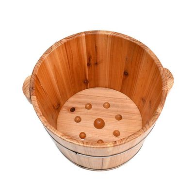 BABYCE Foot Bath Soak Sauna Wooden Bucket,Foot Massage Spa for Home,Relax Pedicure Foot Bath,Foot and Leg Spa for Adults Foot Spa Household Wash Ba