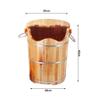 BABYCE Foot Bath Soak Sauna Wooden Bucket,Foot Massage Spa for Home,Foot and Leg Spa for Adults,Relax Pedicure Foot Bath Foot Spa Household Wash Ba view 2