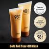 NEWUREHO 3 Pack 98.4% Gold Peel Off Facial Mask, Golden Exfoliating Mask for Blackhead and Pore Cleansing, Gold Foil Tear off Mask Anti-Aging Anti-wrinkle Reduces Fine Lines and Deep Cleansing view 3