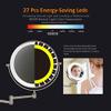 ZADIKO 8'' Bathroom Mirrors Wall Mounted Makeup Mirror,Upgrade Auto Off LED Shaving Mirror 1X/5X Magnifying Double Sided 360Swivel Extendable,Powered by 4 x AAA Batteries Chrome (Color : Nickel) view 2