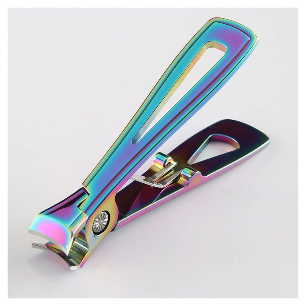 AMONG Manicure Kit Nail Clipper Set Men Wide Jaw Opening Extra Large Toenail Clippers Cutter for Thick Nails Heavy Duty Fingernail Clippers for Men Nail Clippers Kit (Color : B)