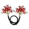 Elegant Hair Clip for Women, Rhinestone Flower Hair Clip, for Thick or Thins Ponytail Hair Strong Hold,Lazy Hair Curler Deft Bun Maker, Ocean Blue Feather Hairpin (n) view 4