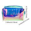 2Pack Holographic Cosmetic Bags, Portable Iridescent Makeup Bag, Waterproof Zippered Toiletry Bags for Travel Makeup Brush Holder, Women Organizer Bag Cases view 4