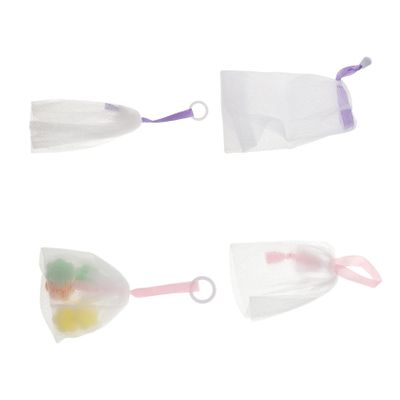 Didiseaon Cleansing Foaming Soap Pouches for Home Use Flexible Soap Bags Drawstring for Easy Storage and Travel Includes for Face Wash and Bathing