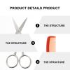 Didiseaon 3sets Beard Grooming Kit Scissor Comb for Men Mustache Scissors Beard Trimmer view 3