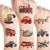 UVUXO Cars and Airplane Temporary Tattoos for kids - 120 Styles Transportation Tattoos Temporary for Girls Boys Cars and Airplane Birthday Party Supplies Gifts for Kids view 1