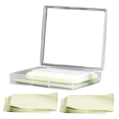 DOITOOL 1set Blotting Sheets for Oily Skin Face Absorbing Paper Mirror Control Shine and Reduce Pores Portable Blotting Paper for Daily Use