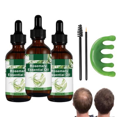 Aceite de Romero Para, Aceite de Romero Para el Crecimiento Del Cabello, Aceite de Ricino para Cejas y Pestaas y Cuidado de la Piel 6.0 FI OZ/180ML