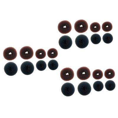 Didiseaon 24pcs Donut Hair Bun Maker Kit s Easy Use Chignon Styler for Girls and Women for Weddings Events and Casual Looks Includes and Options