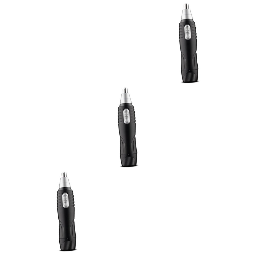 Didiseaon 3pcs Nose Beard Trimmer Men Safety Nose Hair Remover Fast Cleaning System Ergonomic Design