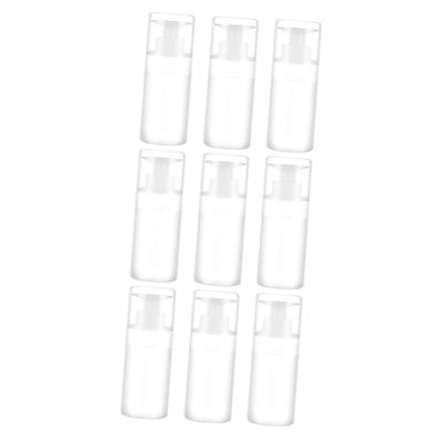 Didiseaon 9pcs Travel Pump Dispenser Bottles for Toner Cleansing Water and Lotion Lightweight Reusable Easy to Use for and Makeup