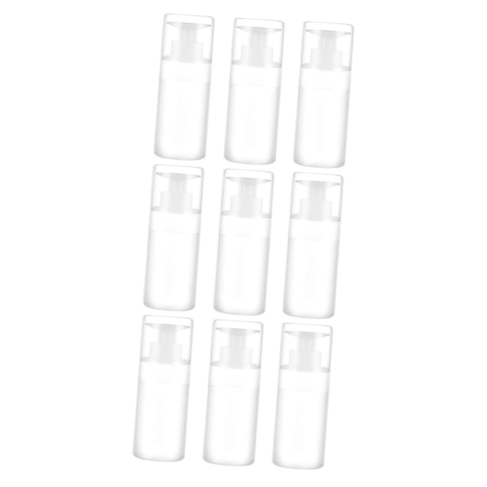 Didiseaon 9pcs Travel Pump Dispenser Bottles for Toner Cleansing Water and Lotion Lightweight Reusable Easy to Use for and Makeup