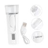 Didiseaon 1pc Nano Facial Mister Mini Handheld Humidifier Moisturizing Atomizer for Skin Care Travel-Friendly Sprayer USB Rechargeable Function Compact White Design view 4