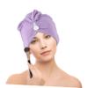 Angoily Fiber Drying Hair Turban Cap Lady Hair Drying Towel Absorbent Hair Towel view 4