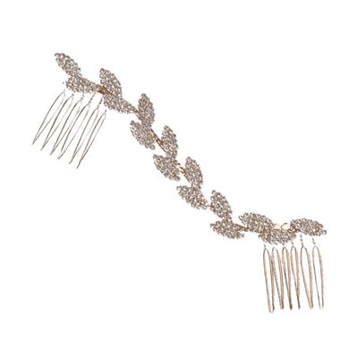 balacoo Luxurious Crystal Hair Comb Clip for Brides Elegant Bridal Headdress Accessory for Weddings Engagements and Special Events Stylish Women Hair Decoration