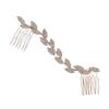 balacoo Luxurious Crystal Hair Comb Clip for Brides Elegant Bridal Headdress Accessory for Weddings Engagements and Special Events Stylish Women Hair Decoration view 1