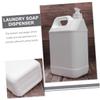 Housoutil Laundry Pump Dispenser 1 Gallon Square Bottle Refillable Sub Bottle for Shower Gel view 3