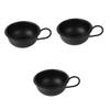 Didiseaon 3pcs Practical Metal Shaving Bowl for Men and Simple Design Shaving Soap Bowl for Home and Barber Shops view 1