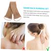 Balacoo 2pcs Ramie Back Strip Gloves Wash Strap Sponges for Bathing Bath Scrubber Gloves Tanning Mitt Applicator Back Brush Shower Brush Shower Strap Massage Belt Double Sided Plant, 75x11x0.5cm view 4