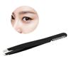 balacoo 3pcs Elegant Black Stainless Steel Eyebrow Tweezer Brush and Comb for Eyebrow Care and Makeup view 3
