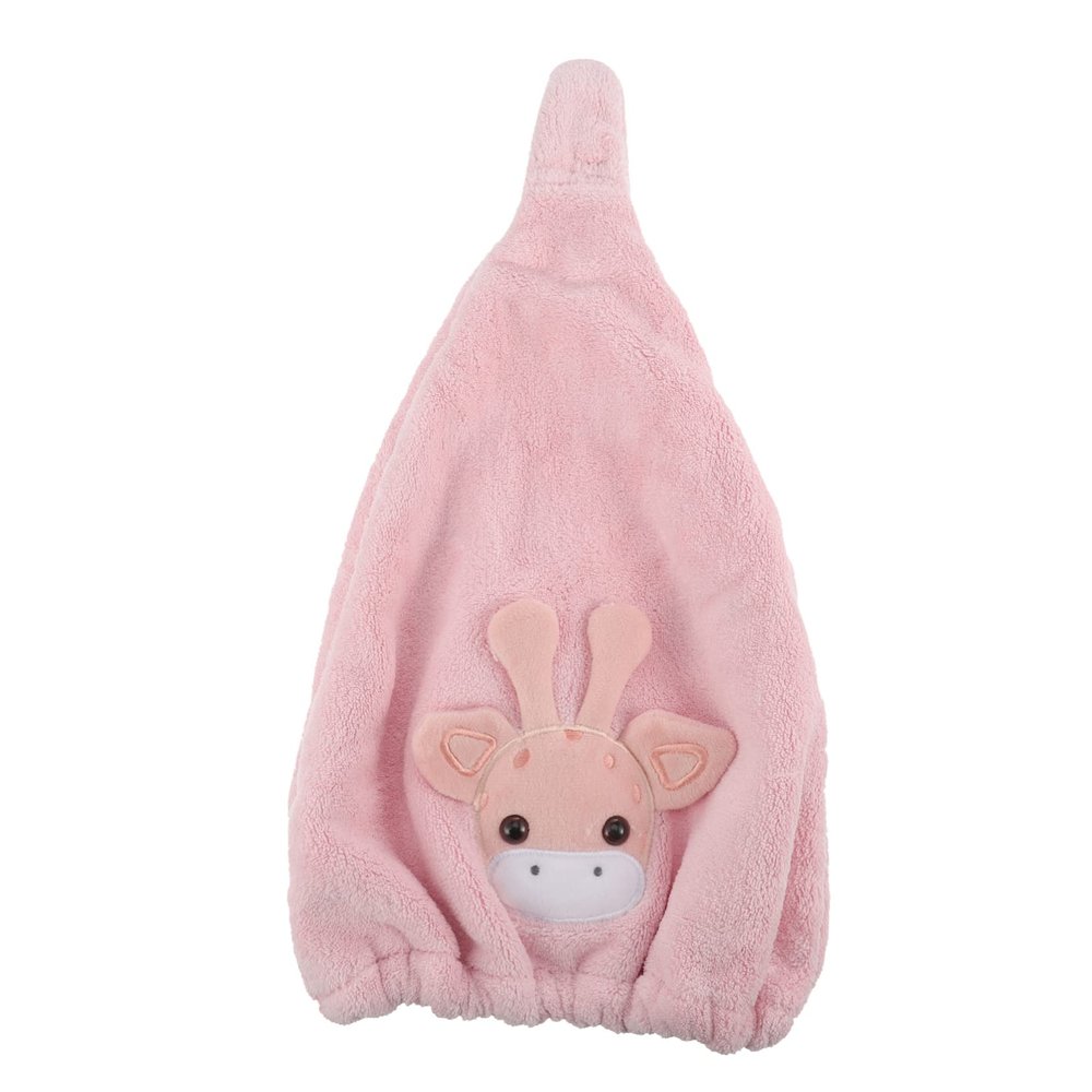 Angoily Kid Towels Cartoon Hat Miss Coral Quick Drying for Towels Head Bathing Soft Cloth Dry Wrapped Fleece