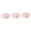 balacoo 3pcs Shower Hat for Women Soft Comfortable Eva Bathing Cap Elastic Fit Reusable for Spa Hair Protection Travel-friendly view 1