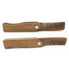 balacoo 2pcs Travel-sized Natural Hair Brush Combs Curly Hair Mustache Beard Boys and Girls Gentle Comb for Scalp Travel Mustache view 2