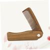 balacoo 2pcs Travel-sized Natural Hair Brush Combs Curly Hair Mustache Beard Boys and Girls Gentle Comb for Scalp Travel Mustache view 3