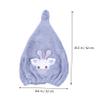Angoily Cartoon Pattern Hair Hat for Drying Fast Drying Towel Cap for Women Soft Fleece view 3