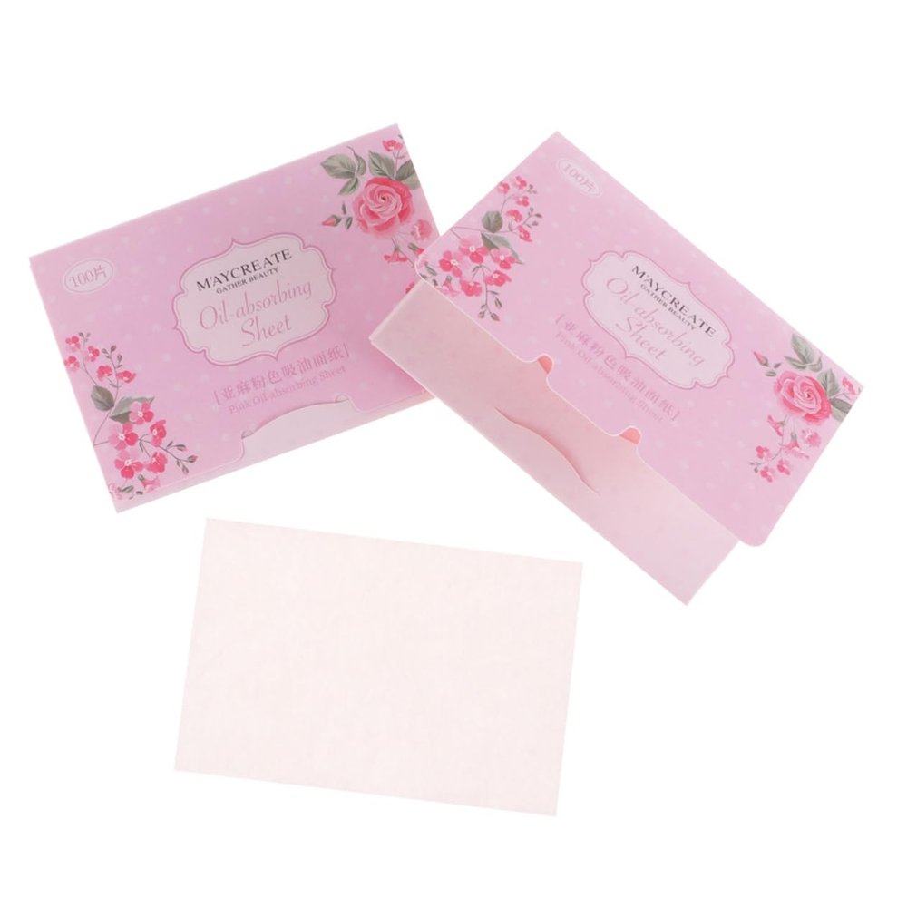 Balacoo 100pcs 3 Pack Remove Oil Paper Face Blotting Paper Essential Oil Car Freshener Facial Oil Absorbing Paper Blotting Papers for Oily Skin Natural Fiber Oil Absorbing Paper Makeup, Pink