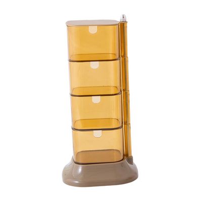 Angoily Sponge Makeup Holder Makeup Organizing Box Fashionable Countertop Organizer for Cosmetics Lockable Storage Organiser